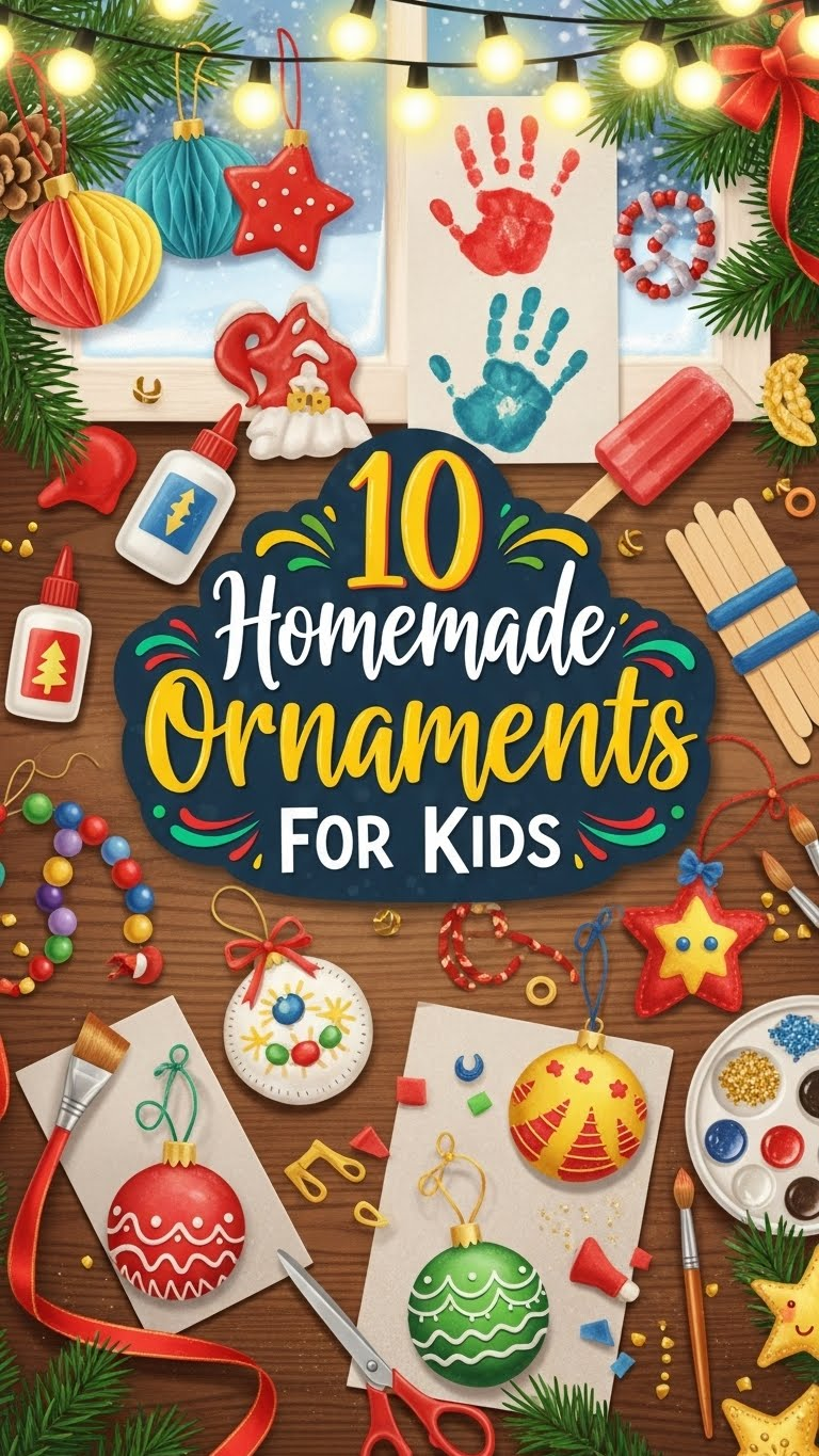 10 Homemade Ornaments Kids