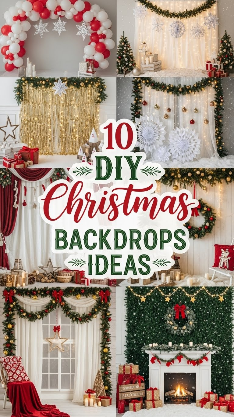 10 DIY Christmas Backdrops