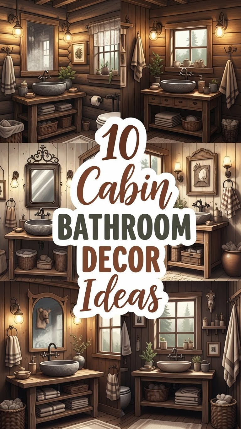 10 Cabin Bathroom Decor Ideas