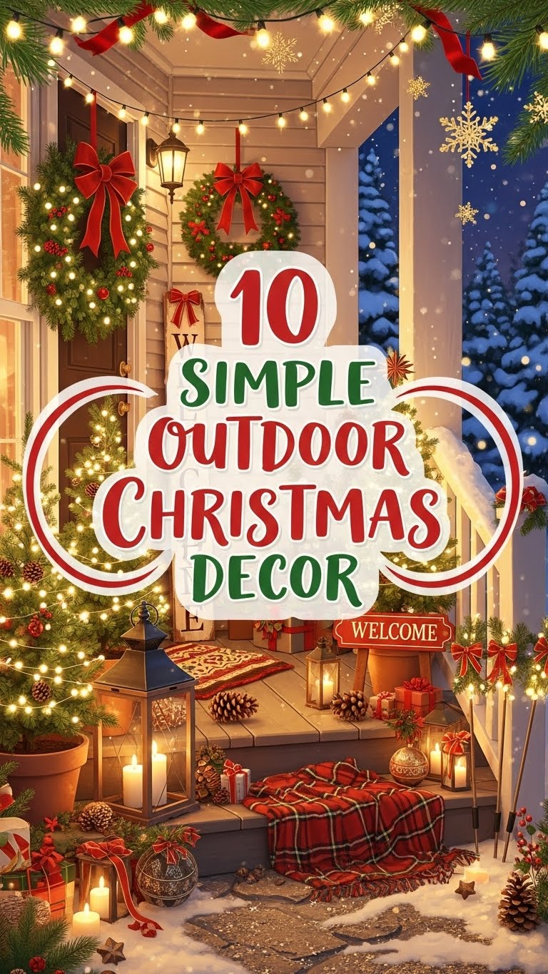 10 Simple Outdoor Christmas Decor