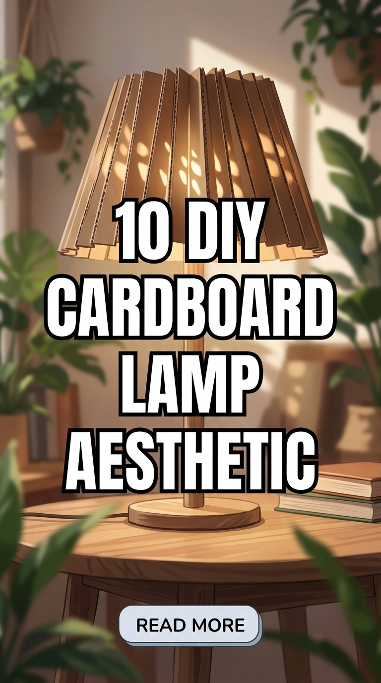 10 DIY Cardboard Lamp Aesthetic