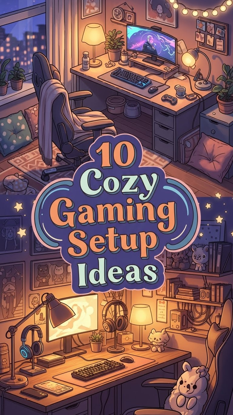 10 Cozy Gaming Setup Ideas
