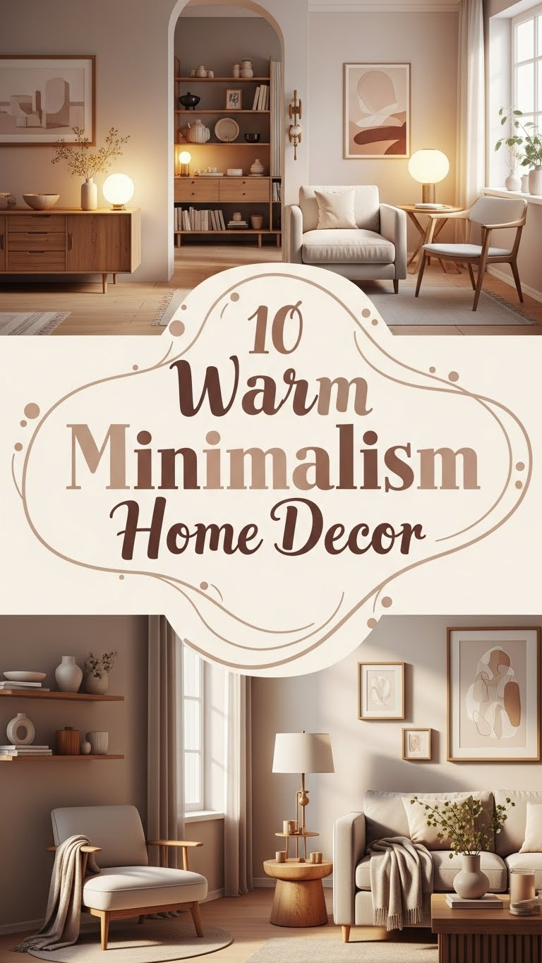 10 Warm Minimalism Home Decor