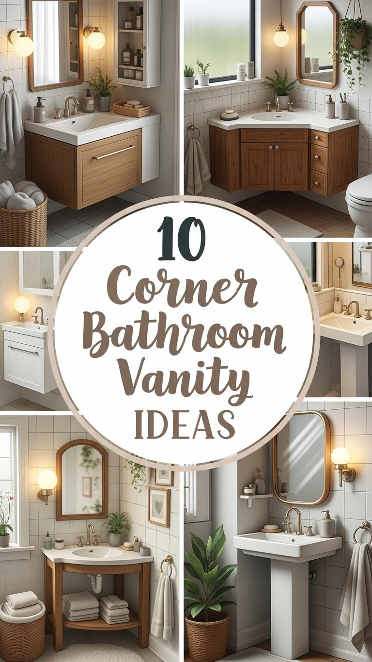 10 Corner Bathroom Vanity Ideas