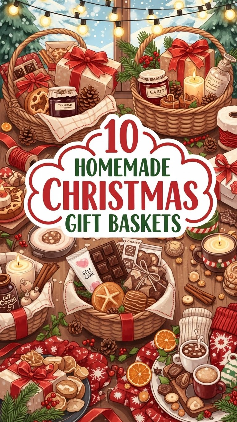 10 Homemade Christmas Gift Baskets