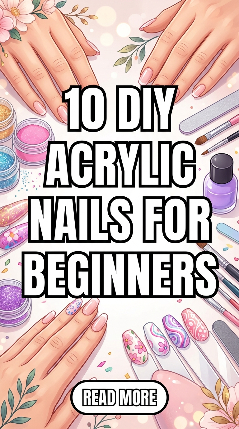 10 DIY Acrylic Nails For Beginners