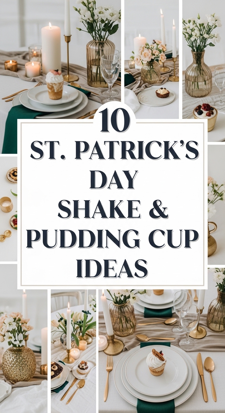 10 St. Patrick’s Day Shake & Pudding Cup Ideas