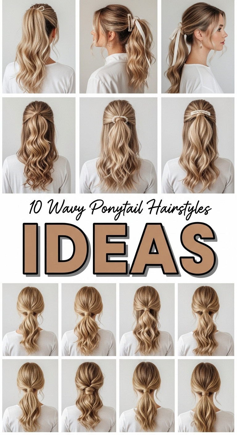 10 Wavy Ponytail Hairstyles Ideas