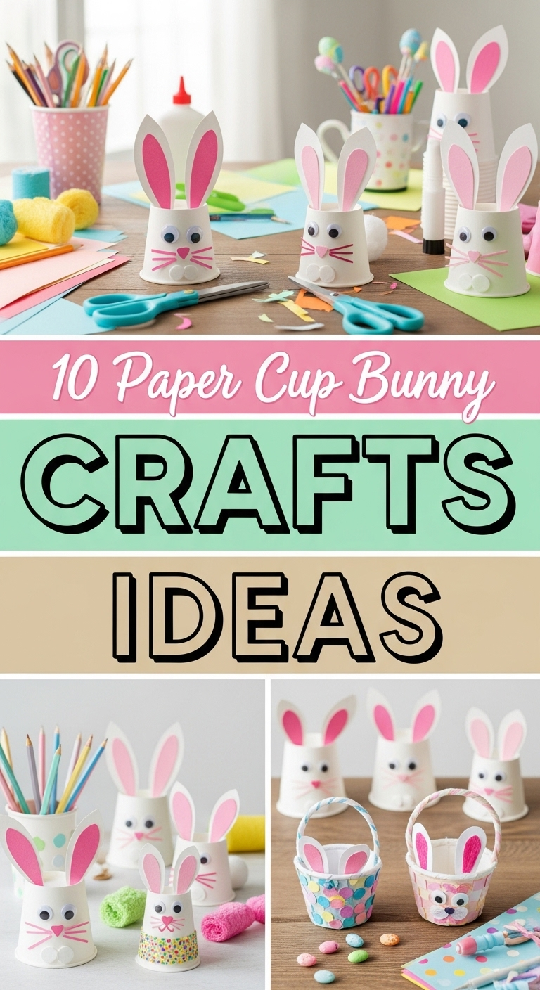 10 Paper Cup Bunny Craft Ideas