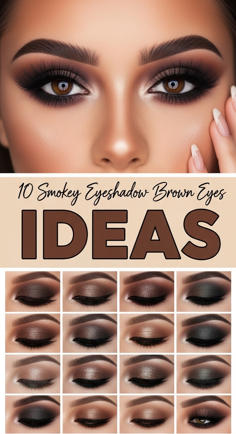 10 Smokey Eyeshadow Brown Eyes Ideas