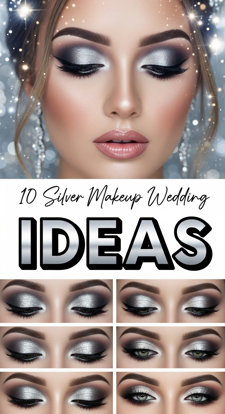10 Silver Makeup Looks For Wedding Ideas