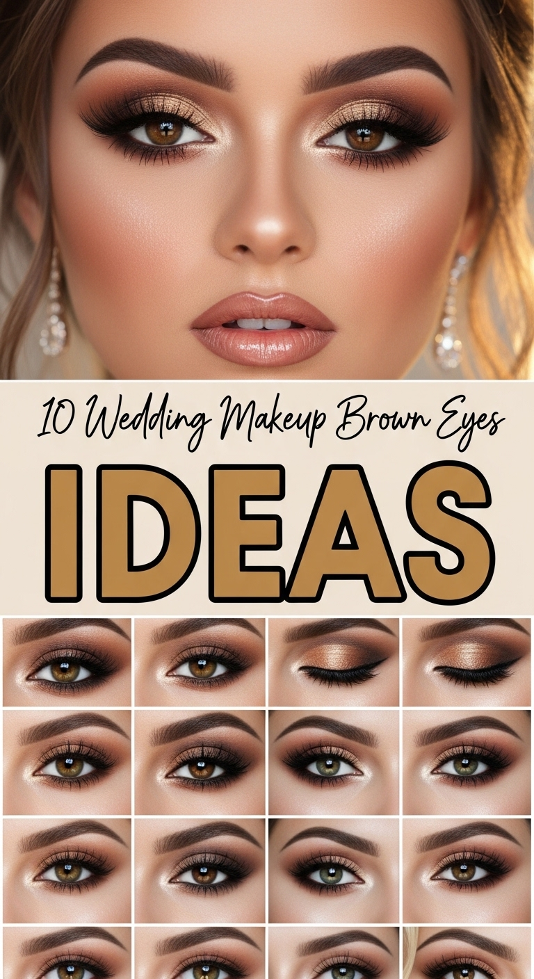 10 Wedding Makeup For Brown Eyes Ideas