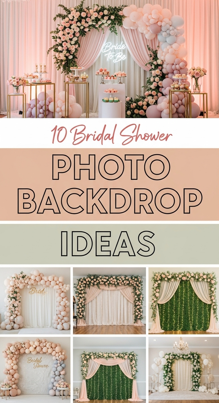 10 Bridal Shower Photo Backdrop Ideas
