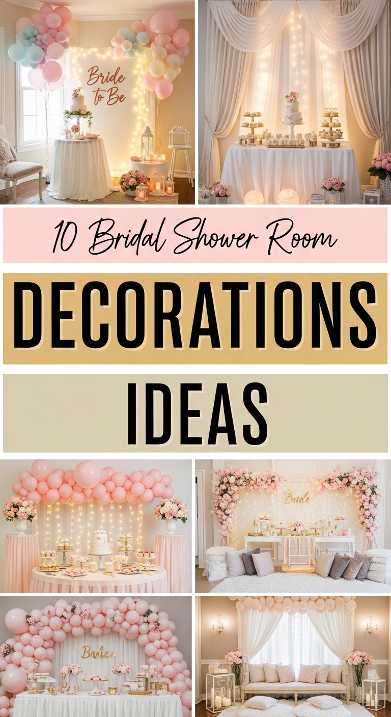 10 Bridal Shower Room Decorations Ideas