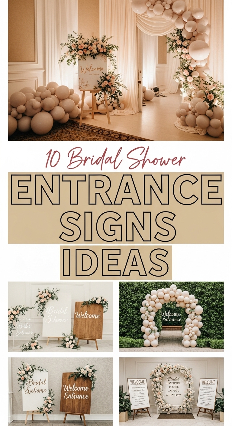 10 Bridal Shower Signs Entrance Ideas