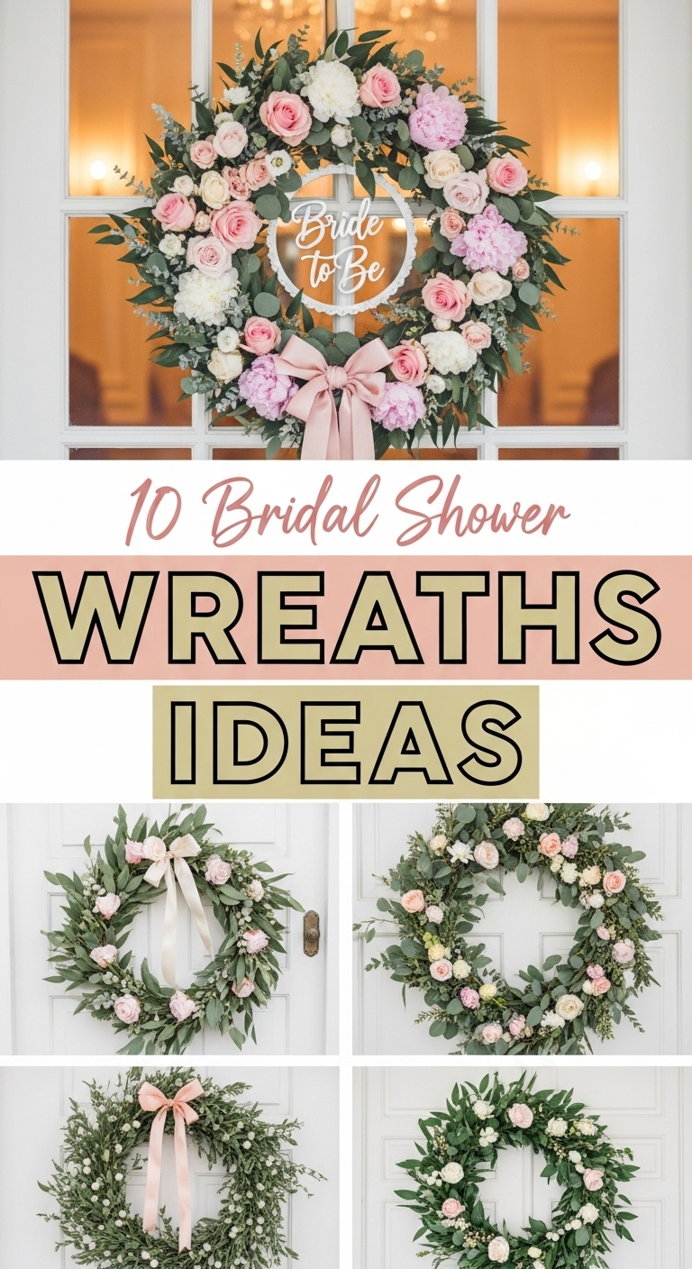 10 Bridal Shower Wreaths Ideas