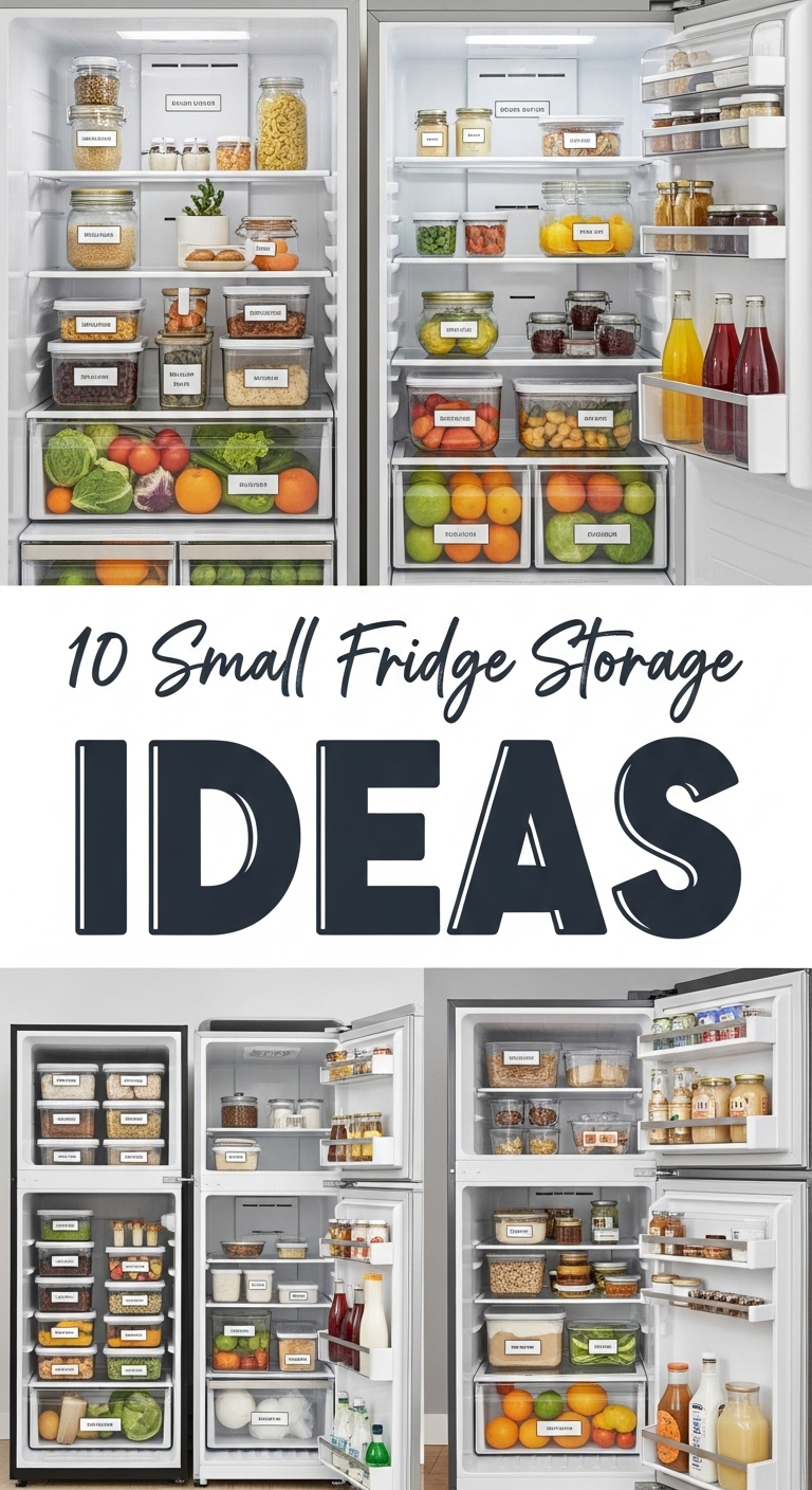 10 Small Fridge Storage Ideas