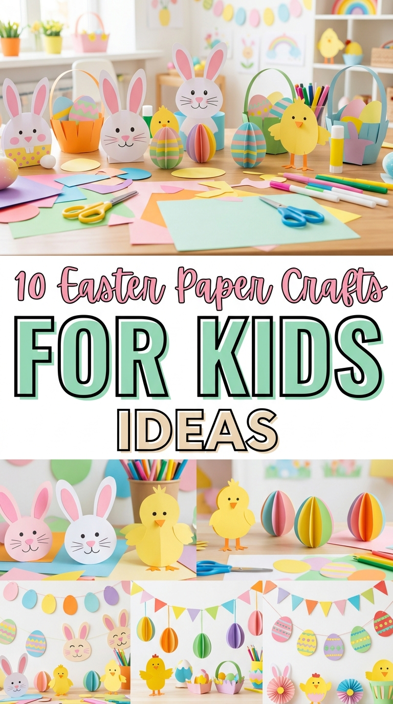 10 Easter Paper Crafts For Kids