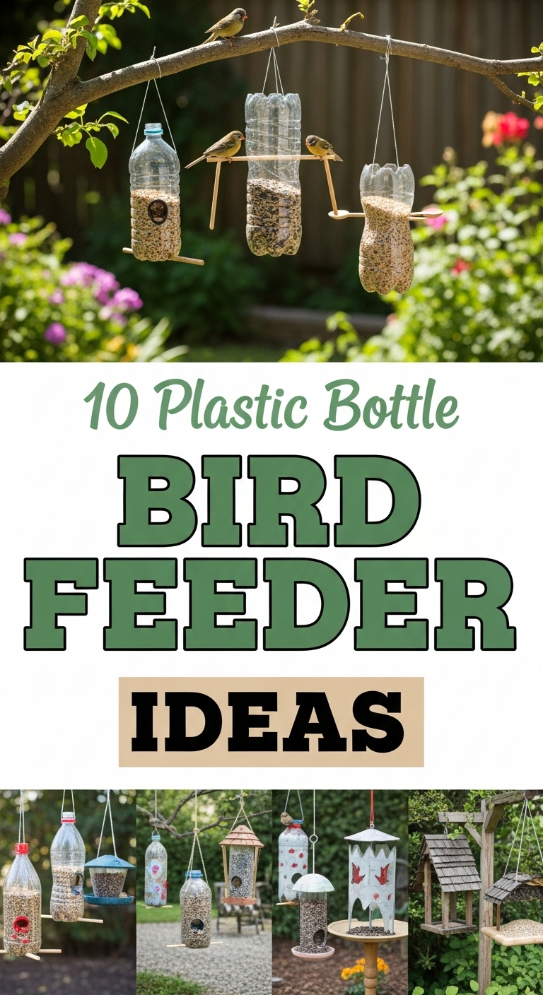 10 Plastic Bottle Bird Feeder Ideas