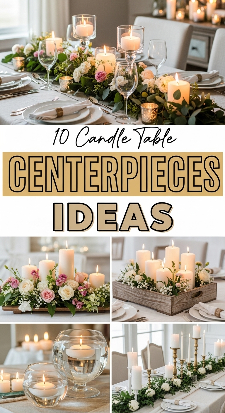10 Candle Table Centerpieces Ideas