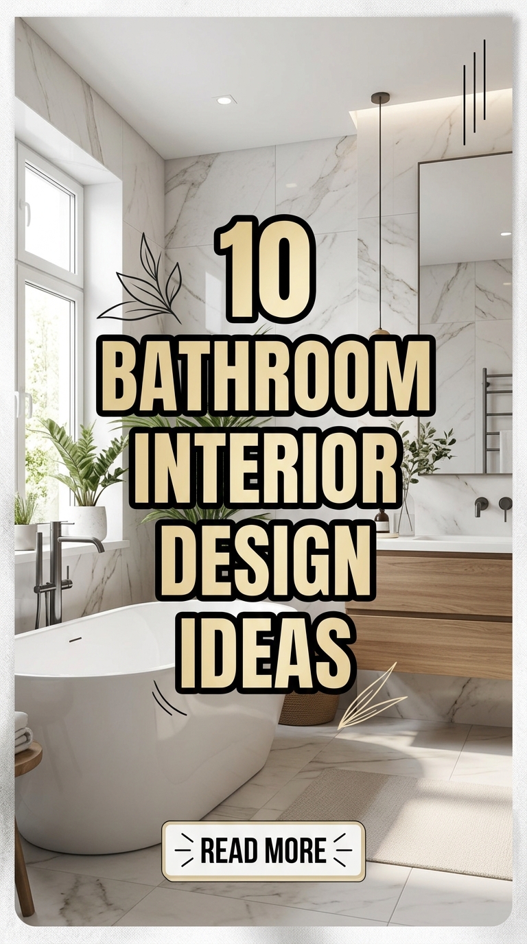 10 Bathroom Interior Design Ideas to Create a Stylish & Functional Space