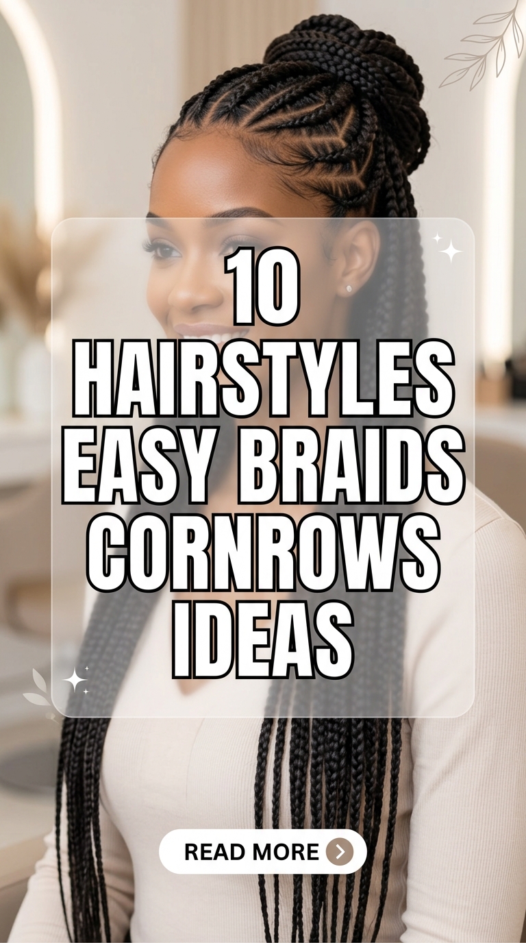 10 Hairstyles Easy Braids Cornrows Ideas