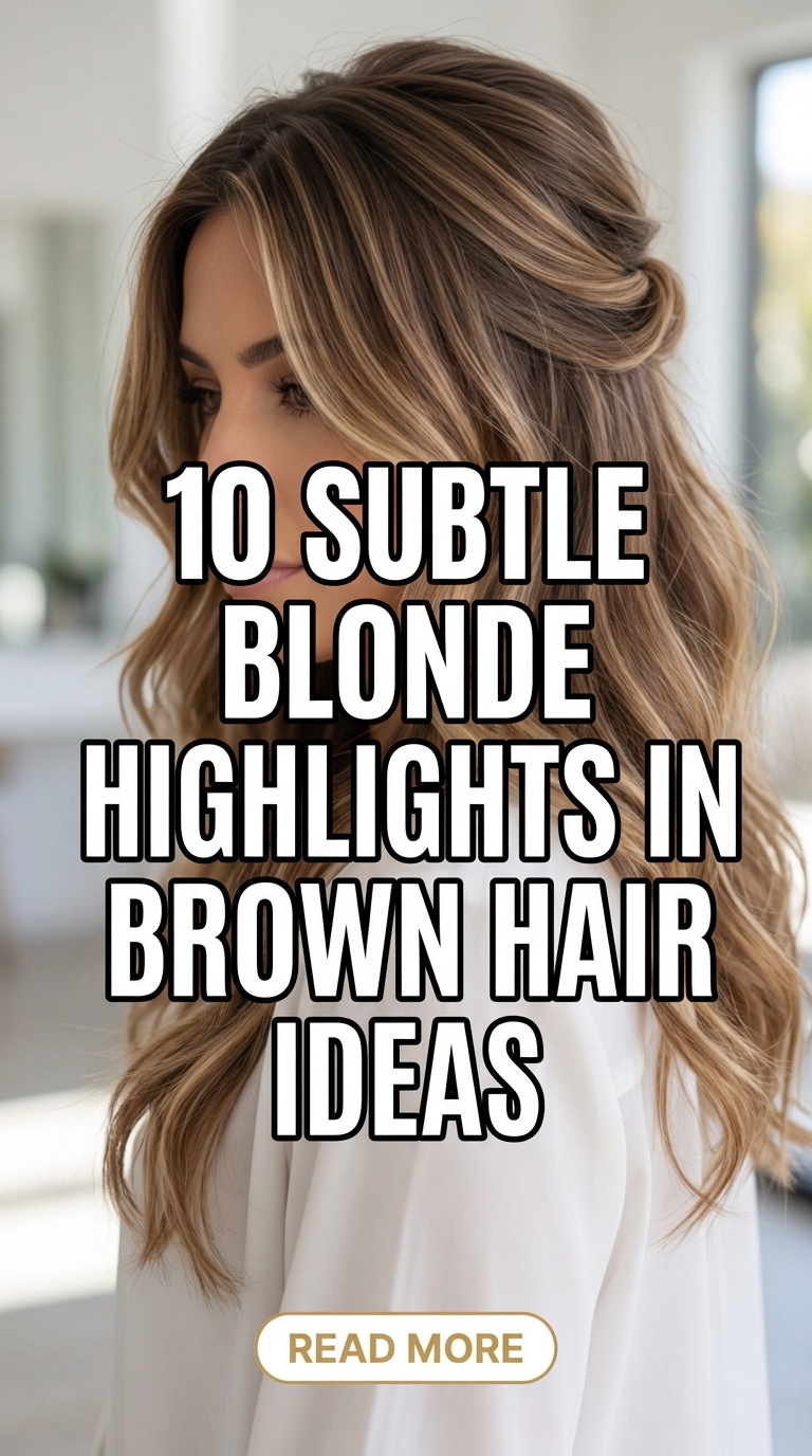10 Subtle Blonde Highlights In Brown Hair Ideas
