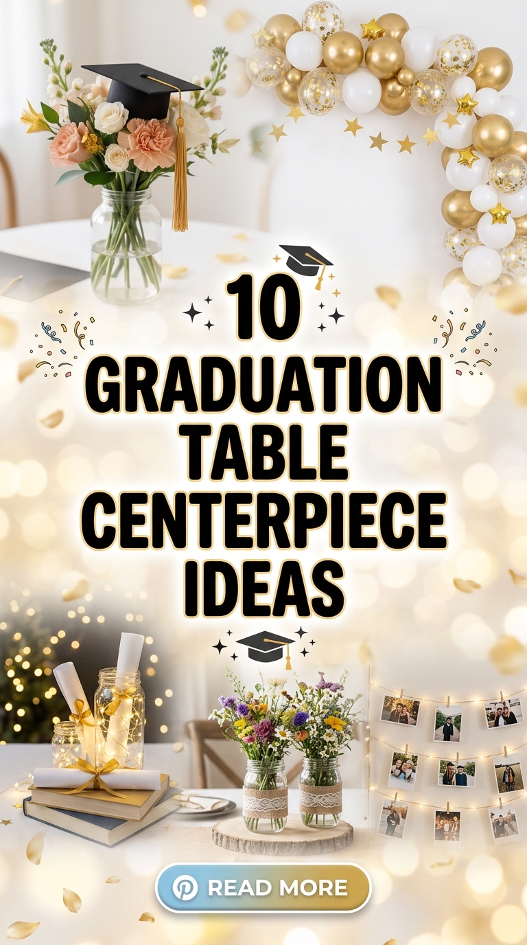 10 Graduation Table Centerpieces Ideas