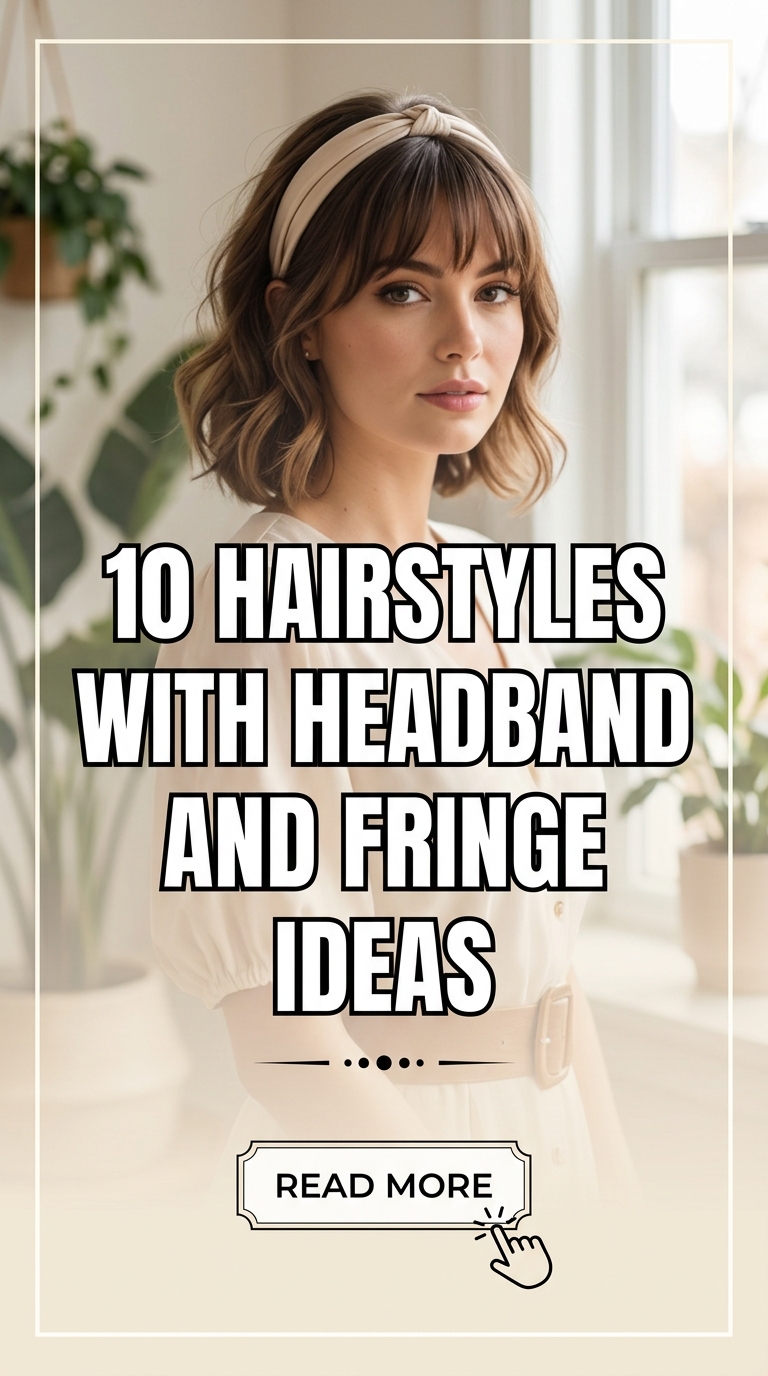10 Hairstyles With Headband And Fringe Ideas