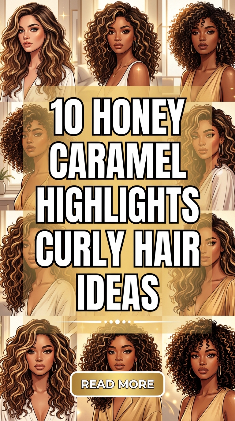 10 Honey Caramel Highlights Curly Hair Ideas