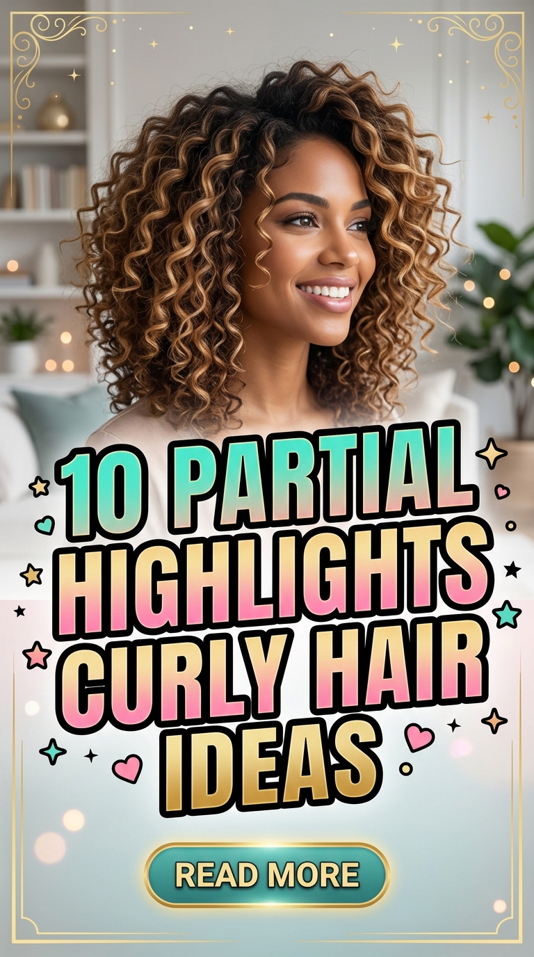 10 Partial Highlights Curly Hair Ideas