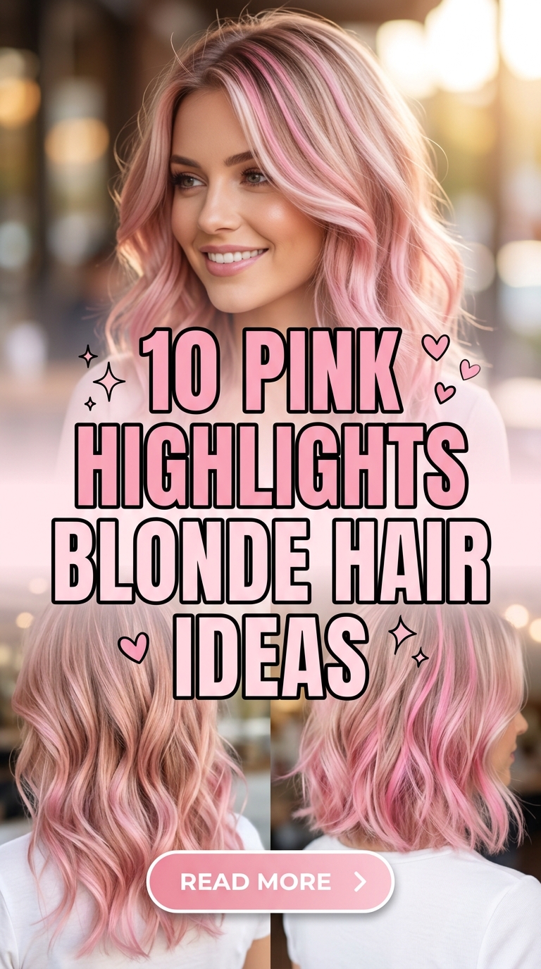 10 Pink Highlights Blonde Hair Ideas