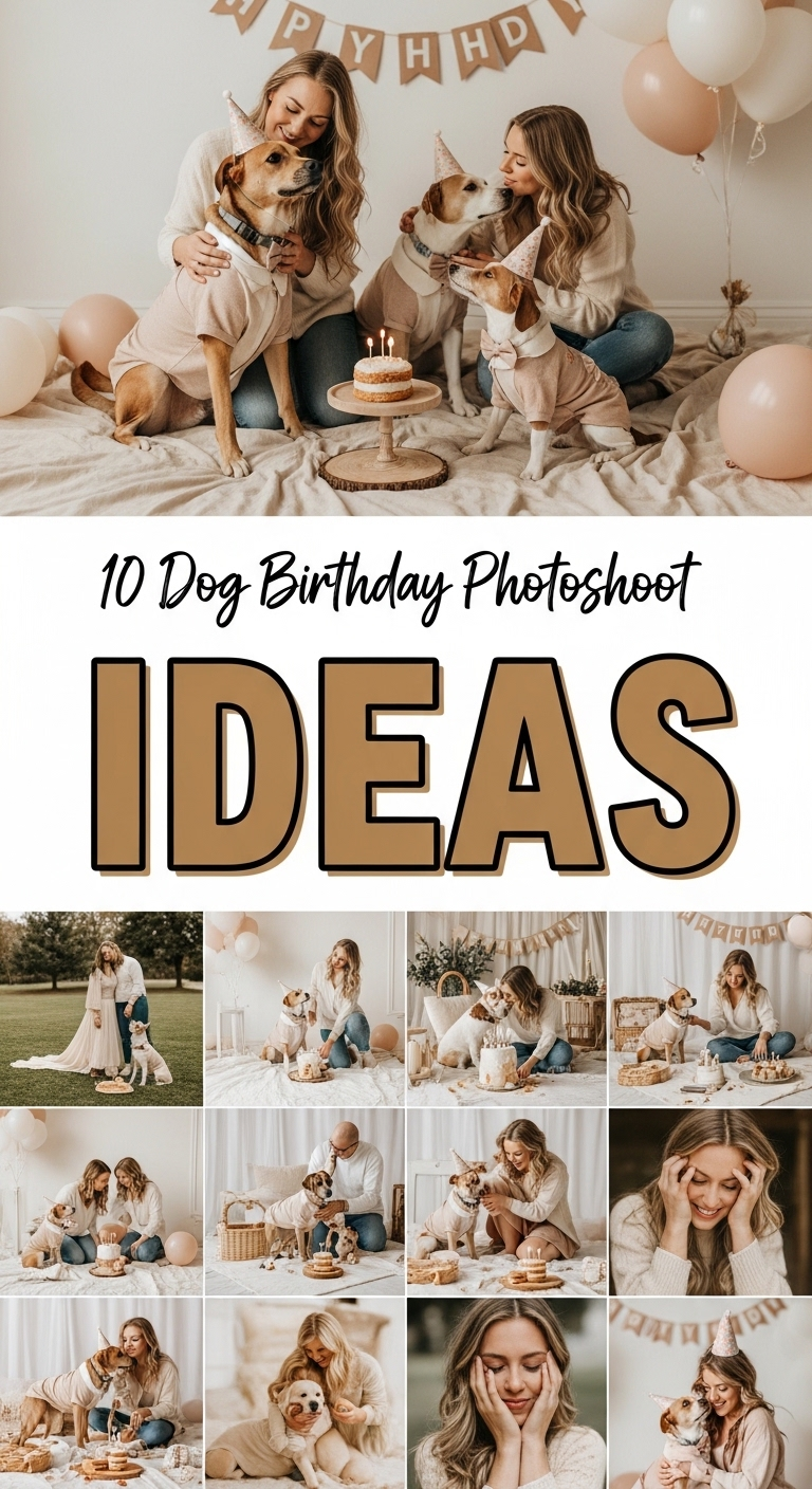 10 Dog Birthday Photoshoot With Owner Ideas