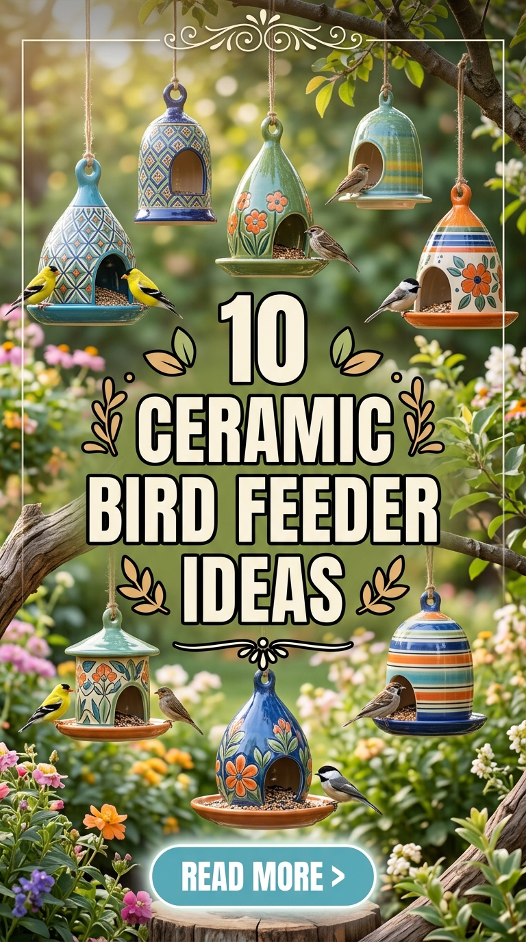10 Ceramic Bird Feeder Ideas