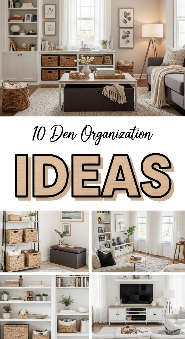 10 Den Organization Ideas