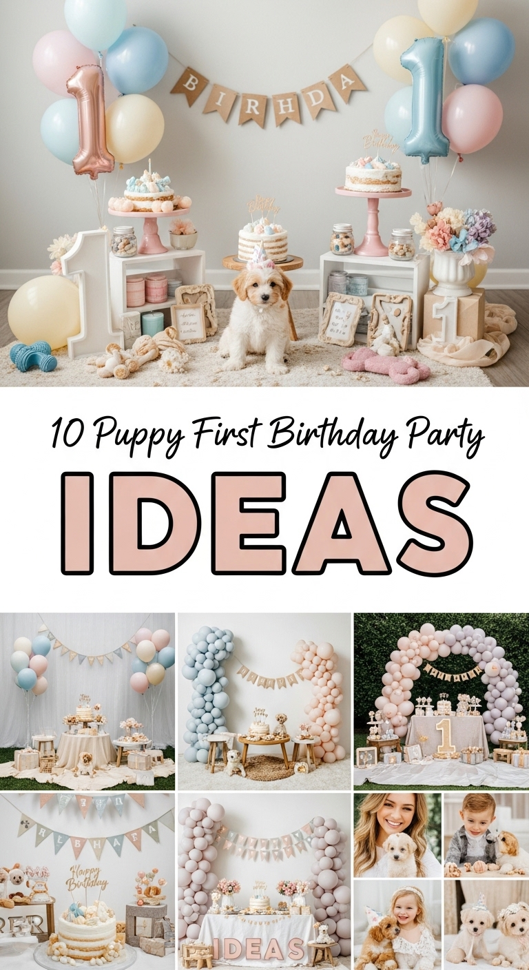 10 Puppy First Birthday Party Ideas