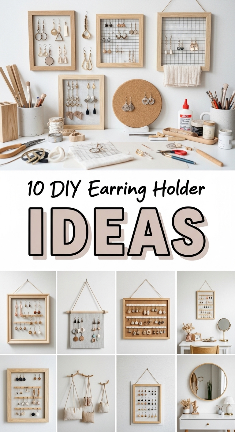 10 DIY Earring Holder Ideas