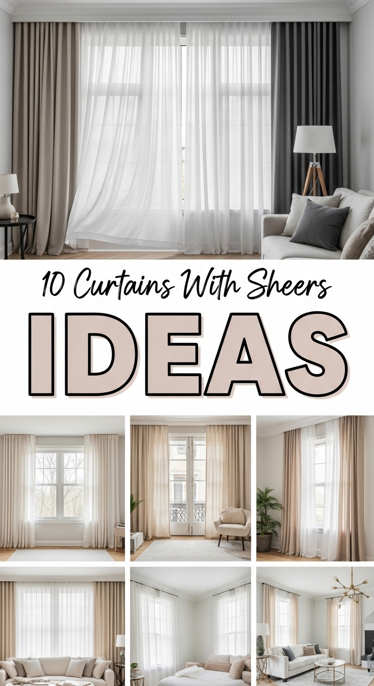10 Curtains With Sheers Ideas