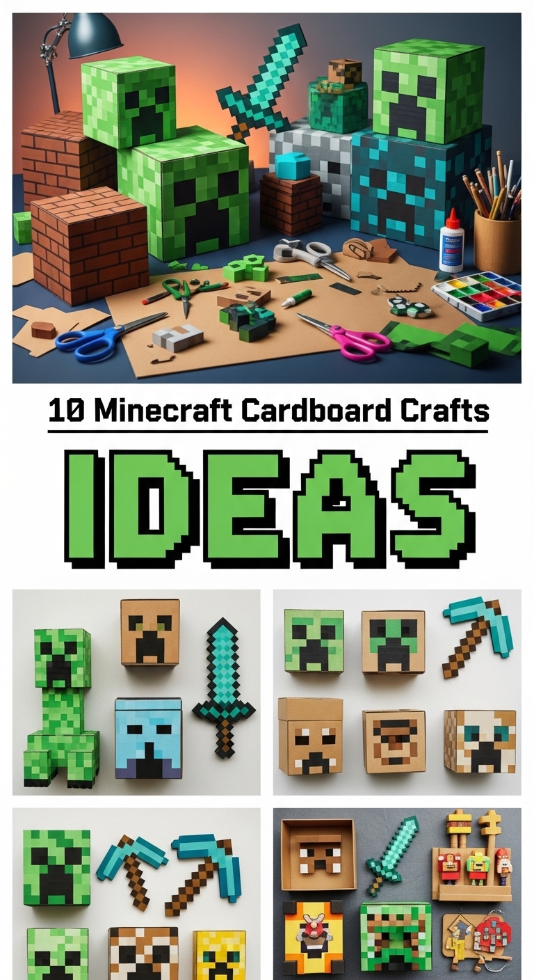 10 DIY Minecraft Cardboard Ideas