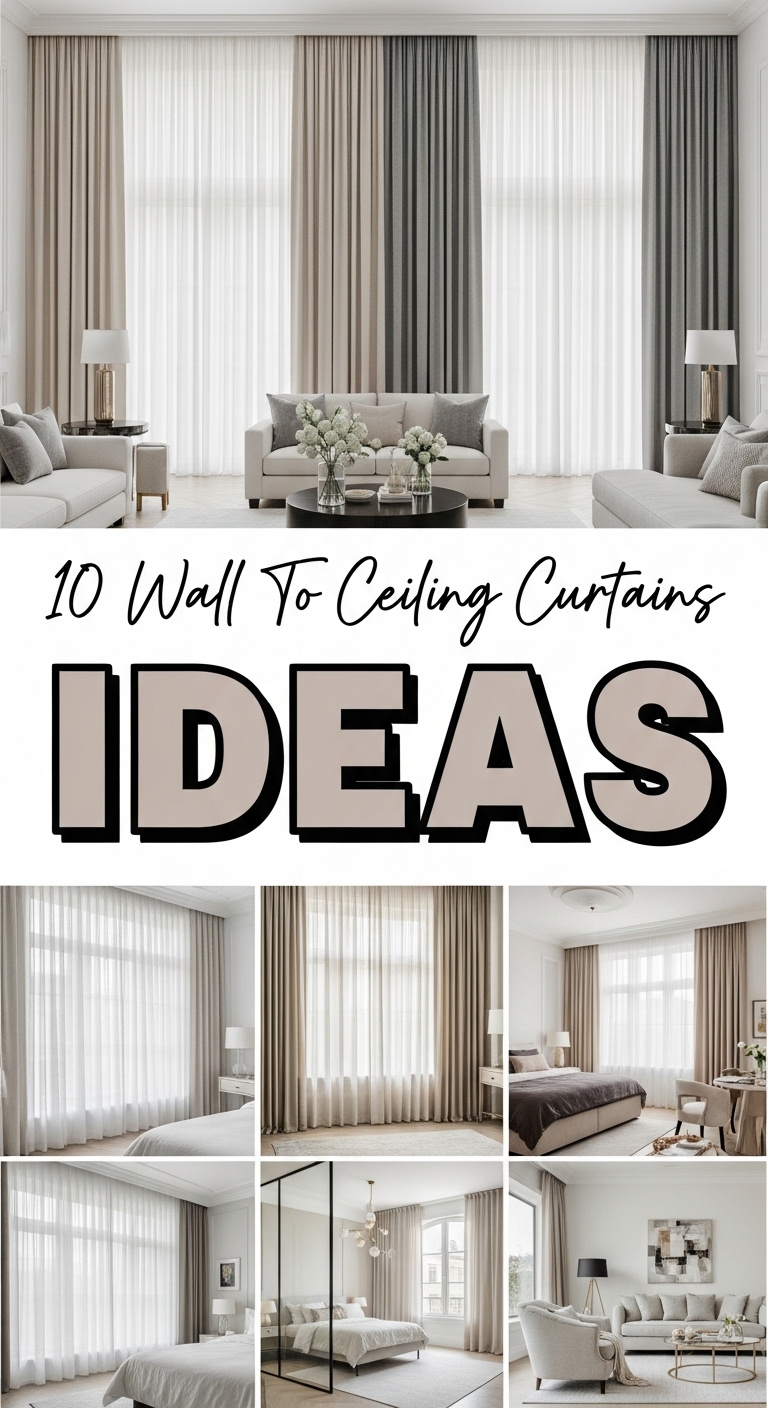 10 Wall To Ceiling Curtains Ideas