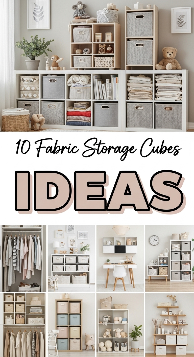 10 Fabric Storage Cubes Ideas
