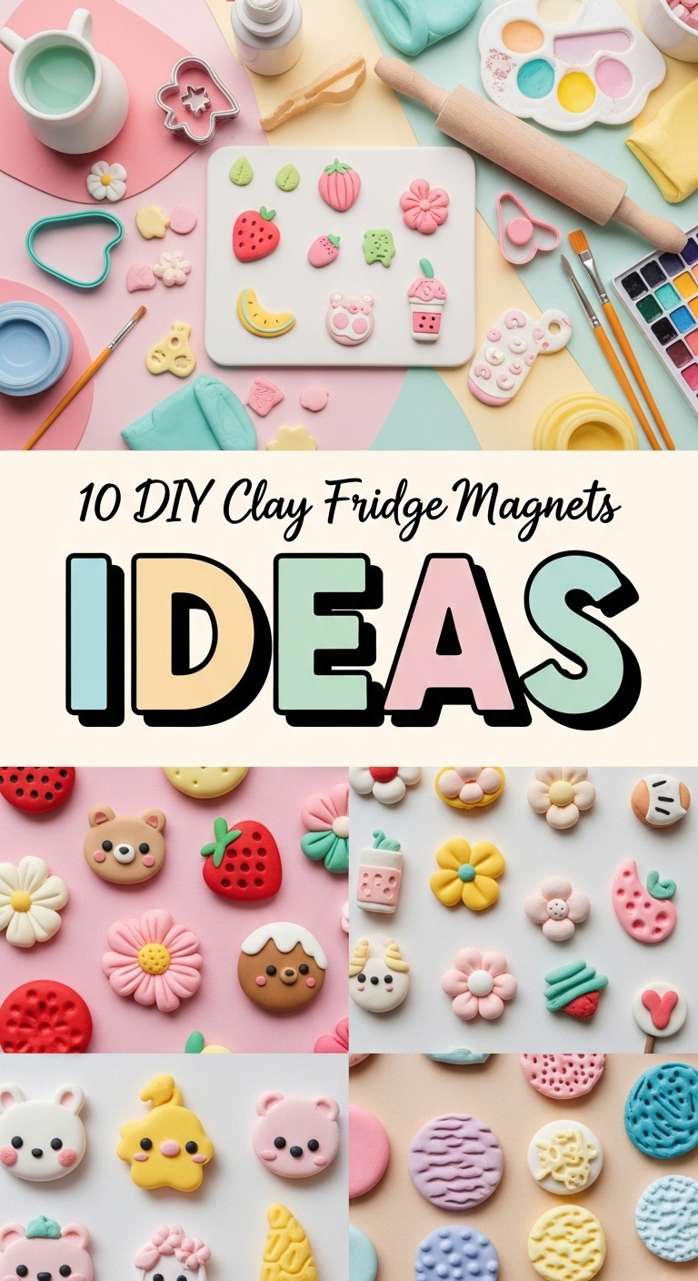 10 DIY Fridge Magnets With Clay Ideas