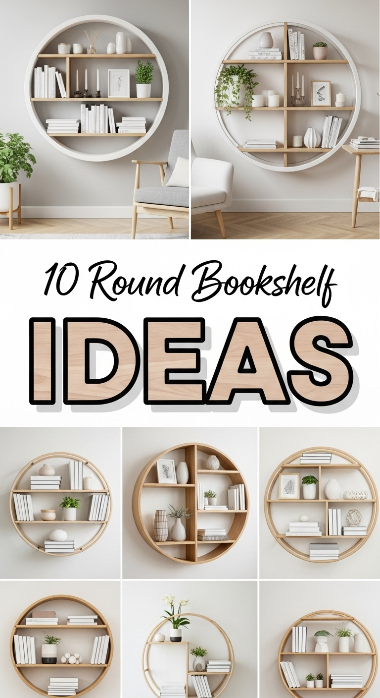 10 Round Bookshelf Ideas