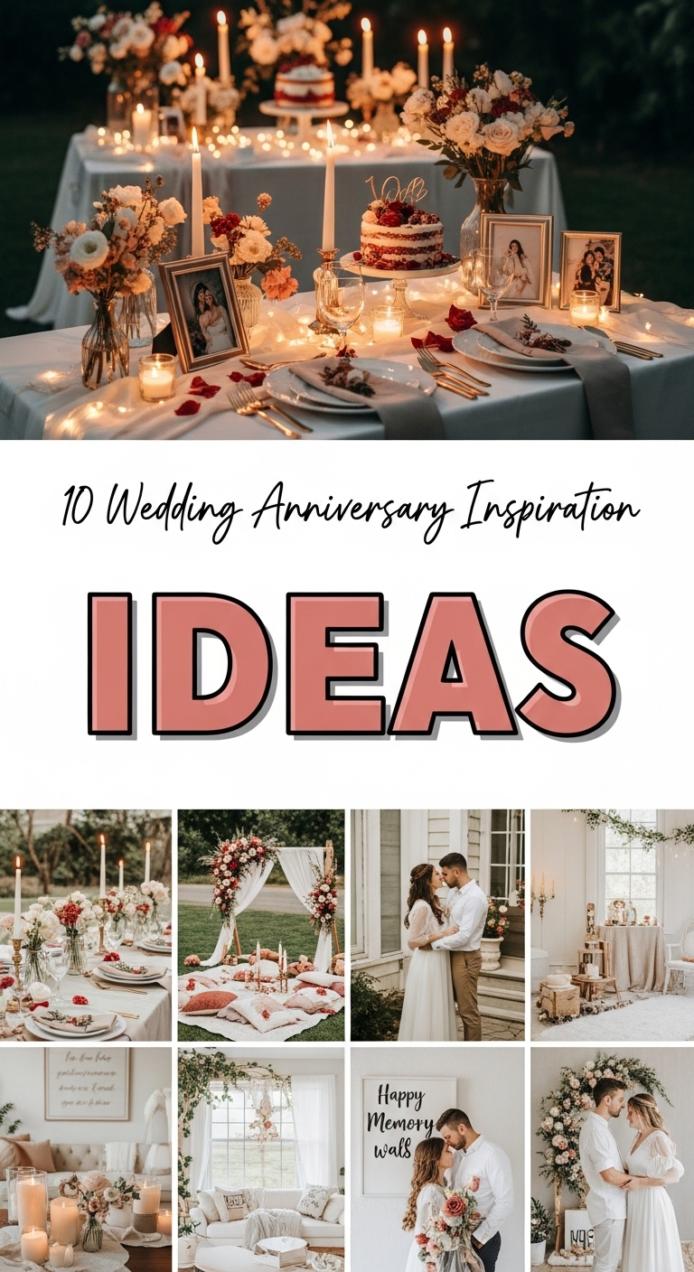 10 Wedding Anniversary Inspiration Ideas
