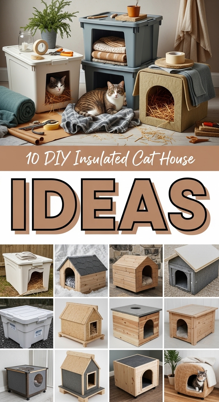 10 DIY Insulated Cat House Ideas