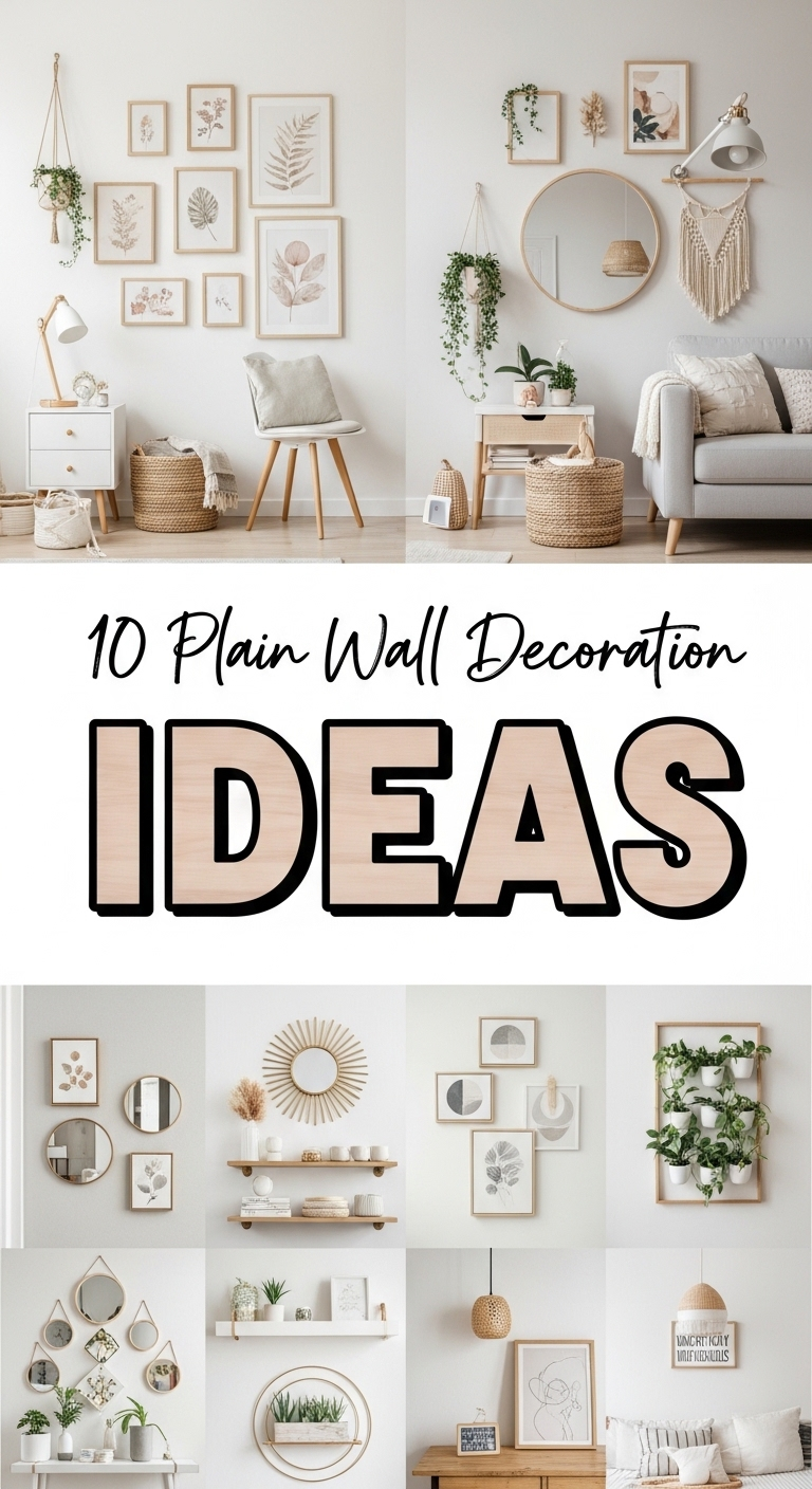 10 Plain Wall Decoration Ideas