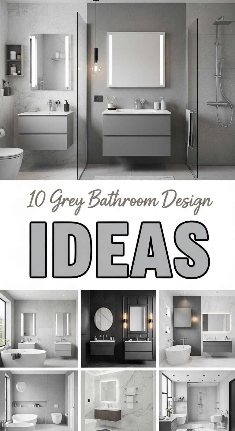 10 Grey Bathroom Design Ideas