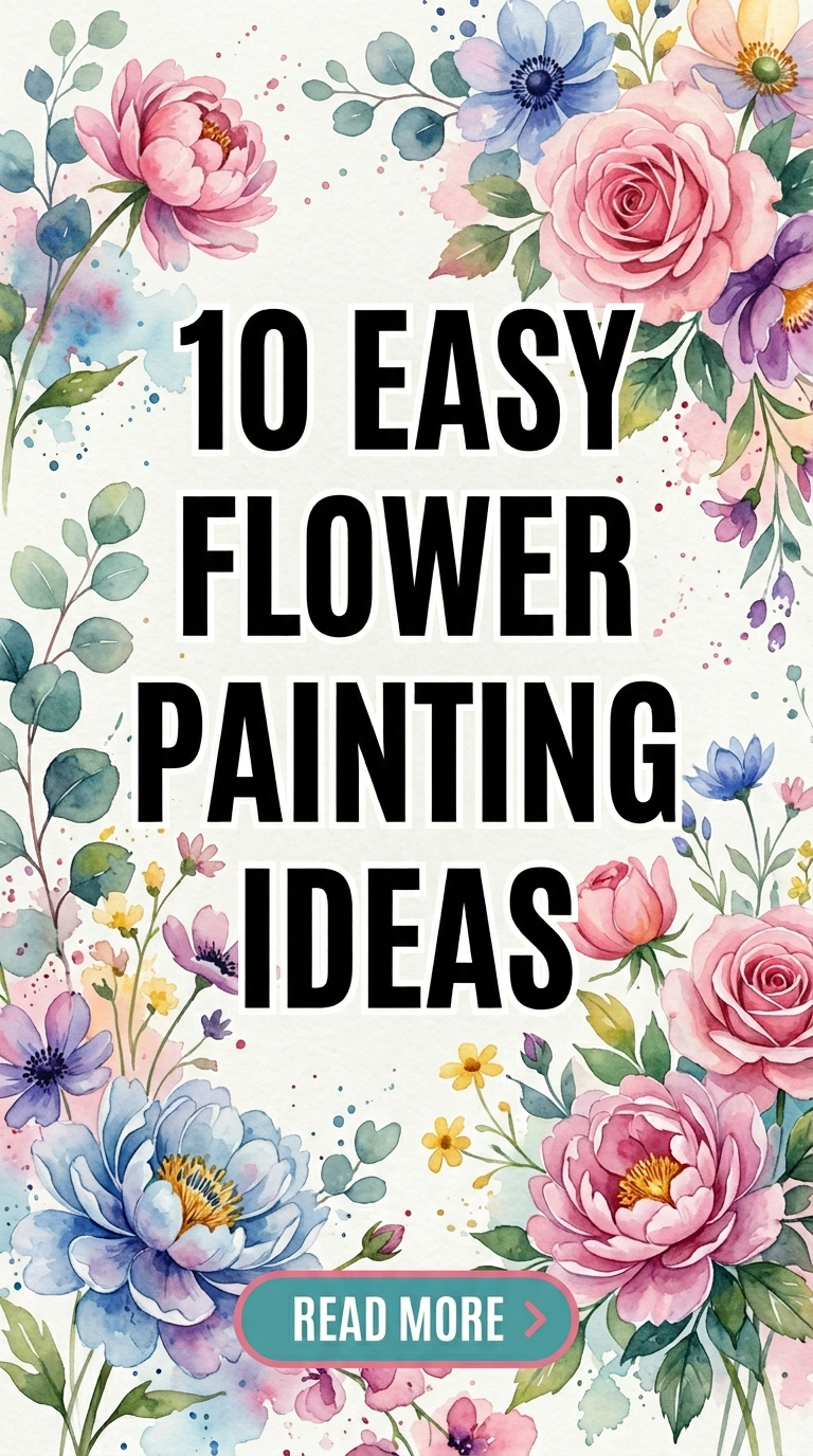 10 Easy Flower Painting Ideas