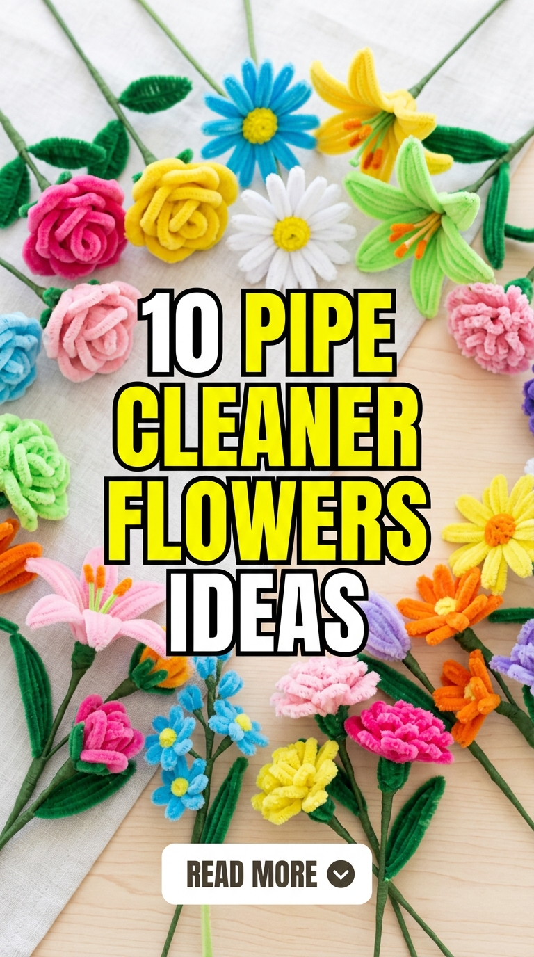 10 Pipe Cleaner Flowers Ideas