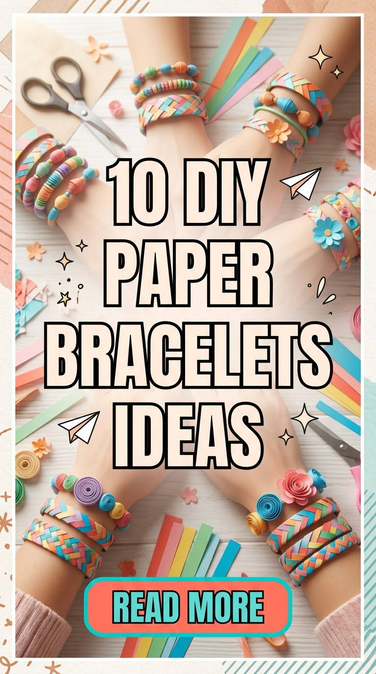 10 DIY Paper Bracelets Ideas